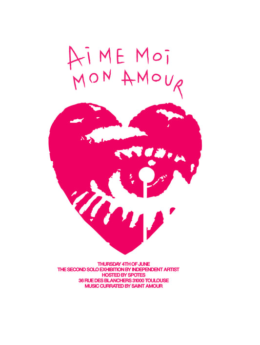 T-SHIRT NOIR EXCLUSIF EXPOSITION AIME-MOI MON AMOUR