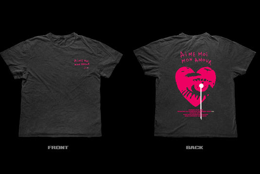 T-SHIRT NOIR EXCLUSIF EXPOSITION AIME-MOI MON AMOUR